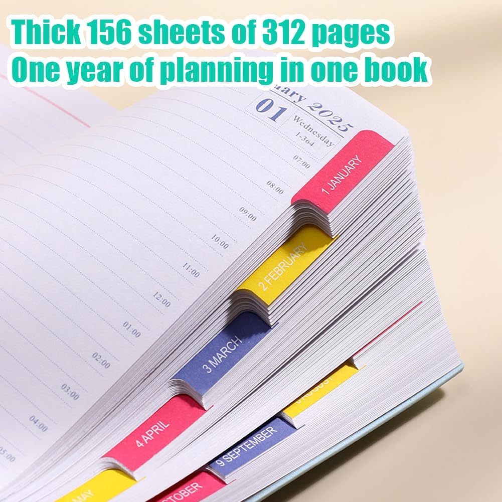 Geli 2026 Daily Planner Diary,Weekly and Daily Planner, with Stickers, January 2026 to December 2026, Hardcover 2026 Calendar for Office Home School Supplies image number 5