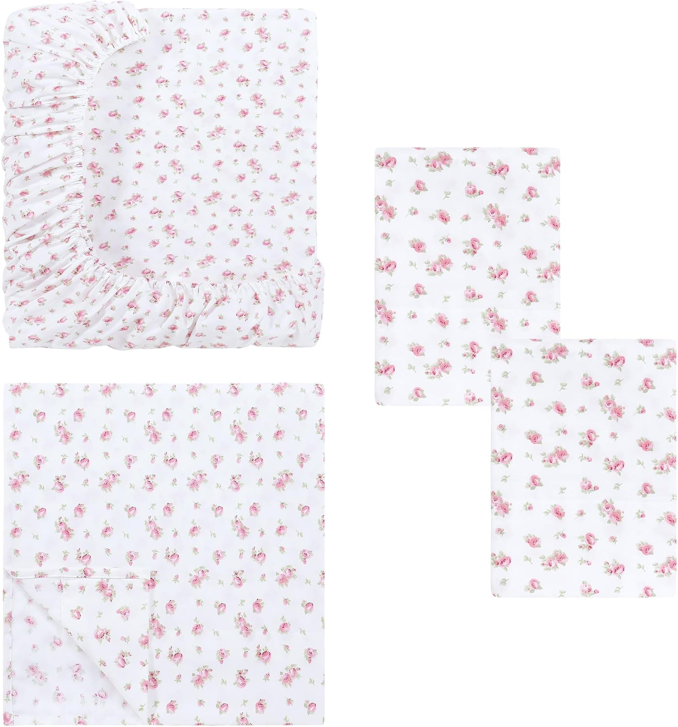 Modern Threads Silky Soft Microfiber and Wrinkle Free Sheets - Luxurious Microfiber Bed Sheets Includes Flat Sheet, Fitted Sheet with Deep Pockets, & Pillowcases Ivory, Queen image number 3