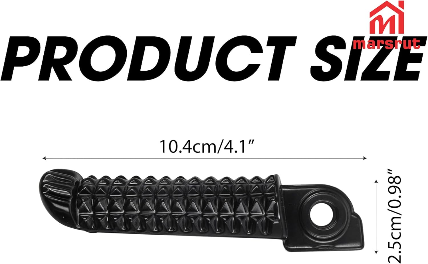 1 Pair Foot Pegs Fits for Yamaha R3 MT-03 YZF R25 MT25 MT03 2014-2023, Front Passenger Motorcycle Footrest Pedal Peg Rest Bracket, Aluminum Driver Footpeg Set, Posapies Para Moto (10Pcs, Color: Black) image number 2