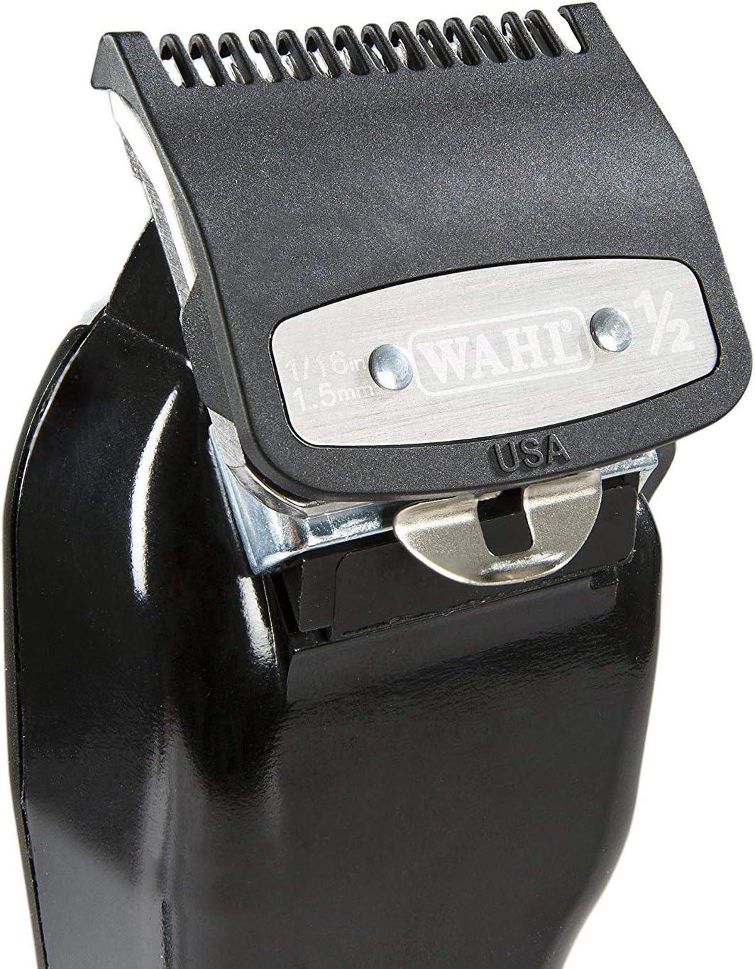 Wahl Professional Versatile Premium Cutting Guide Comb with Metal Clip #1/2 & #1 1/2 Combo Set #3354-1100-1000 for All Clippers/Trimmer