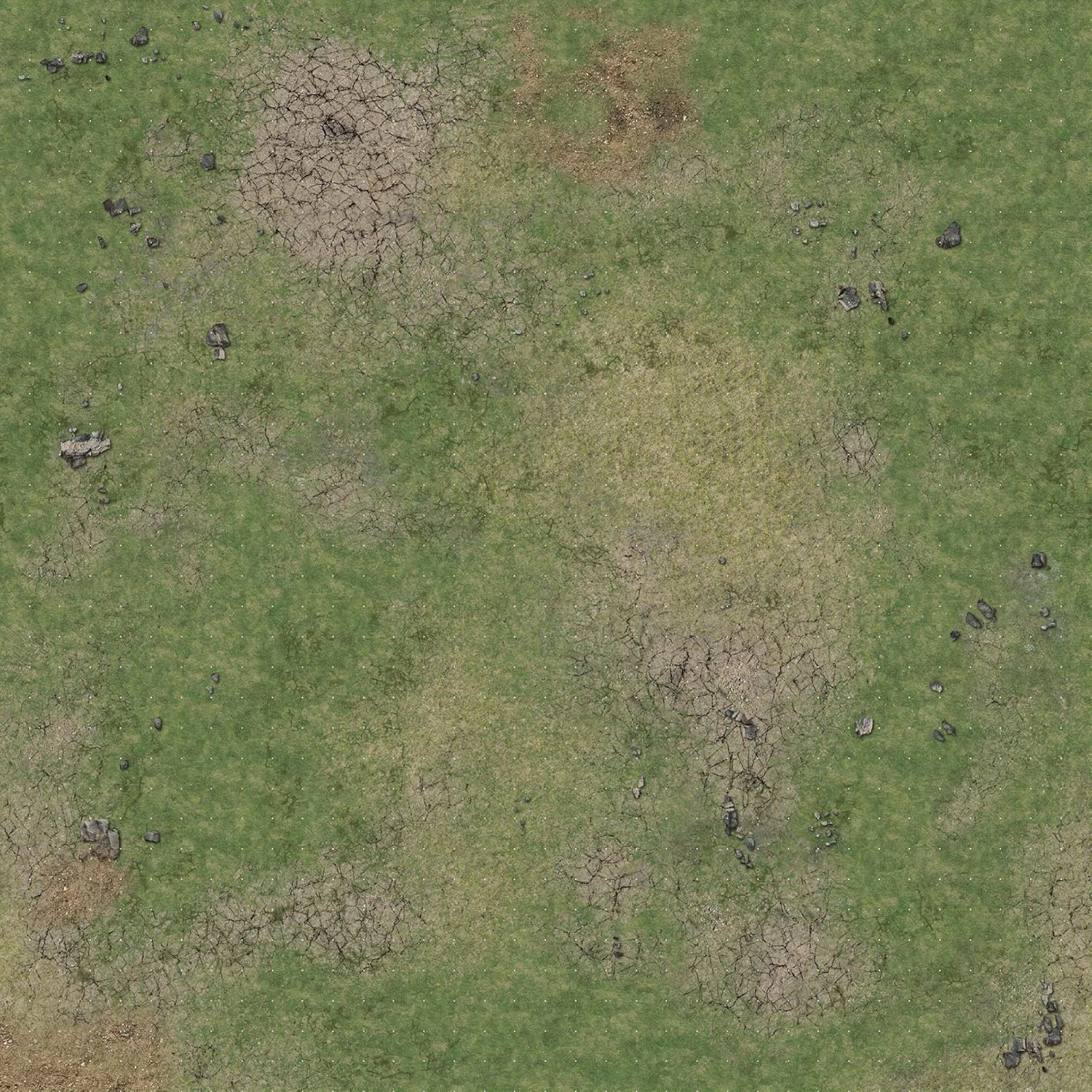 Battle Systems Fantasy Dungeon Extended Range Add-Ons Grassy Fields Grid Gaming Mat, 3 X 3 Inch Size image number 1