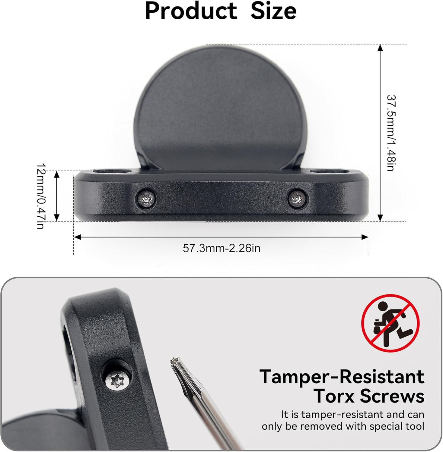 DLENP Bike Mount for Airtag, Airtag Bike Holder Hidden on Saddle for Bike Saddle, Anti-Theft GPS Tracker Bike Accessory with Anti-Theft Compatible with Mountain Bikes, Road Bikes image number 1