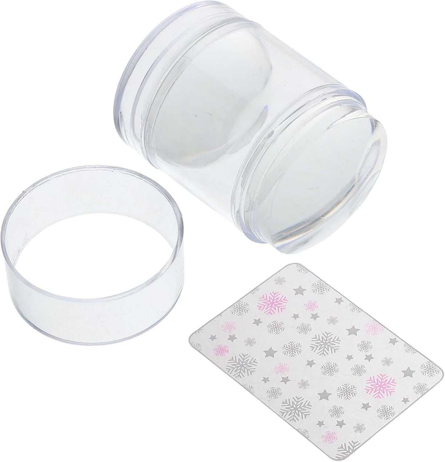 LALADEFIEE Silicone Nail Art Stamper Head Stamping Polish Transfer Templates Butterfly Flower Nail Stamper Plates Manicure Tools Art Template Set