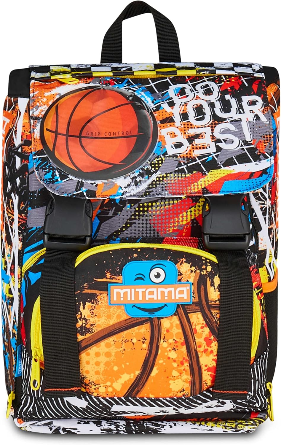 SJ Seven Mitama 4 Zip Expandable Backpack, Double BALL, Orange, Maxi Capacity, Double Compartment, Pre-Shaped Backrest, Child, Elementary School, Orange, Taglia Unica, Casual image number 6