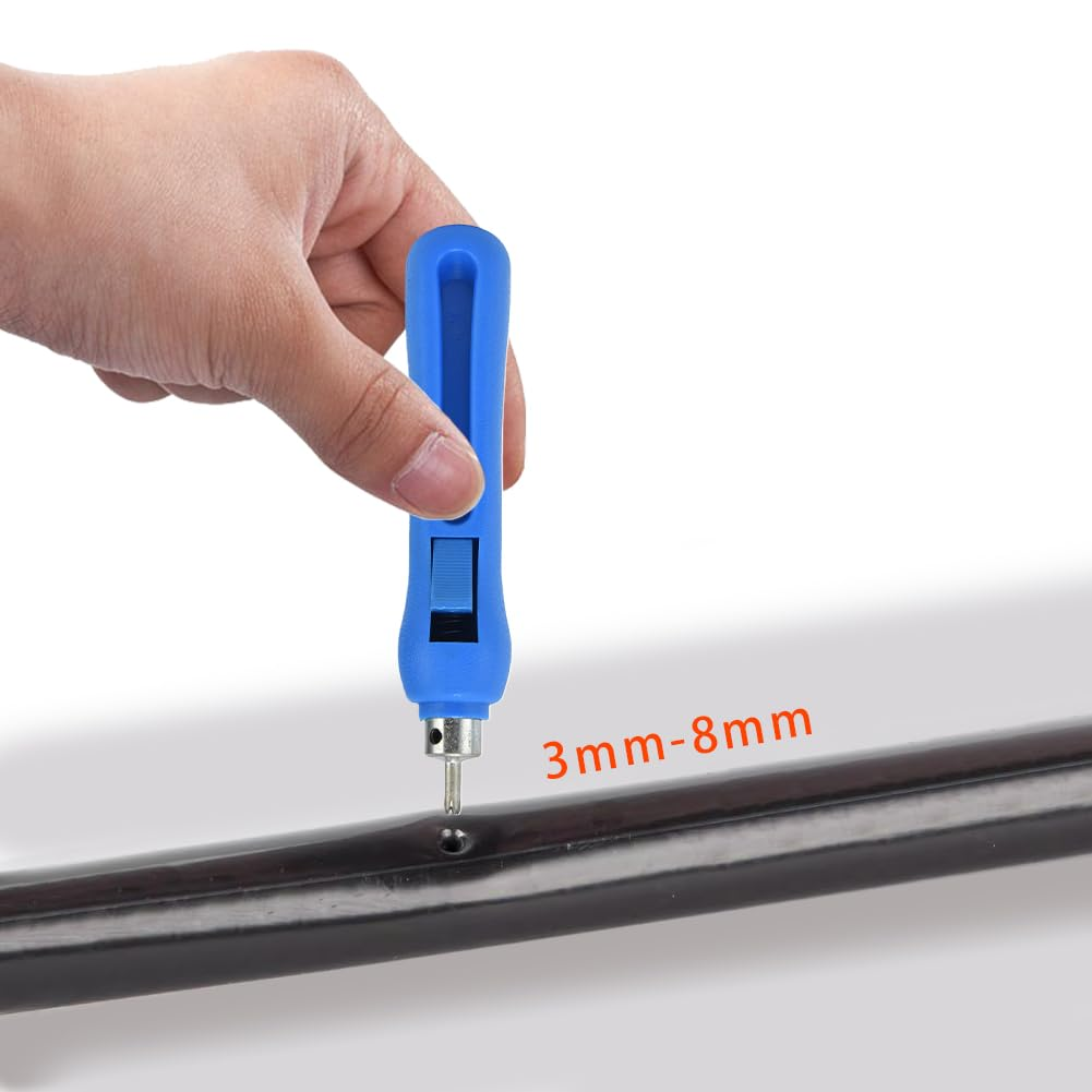 Drip Irrigation Hole Punch, Watering System Tubing Punch Plastic Stainless Steel 3Mm Dripper Holes Punchers for Dropper Pipe Line Opening Emitter Insertion Drip Sprinkler Systems Outdoor image number 6