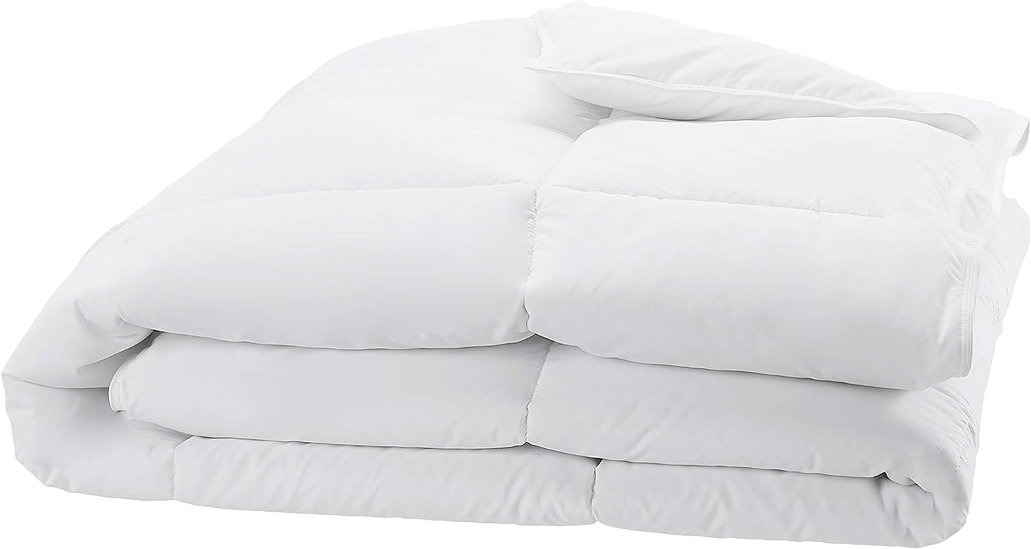 Amazon Basics down Alternative Bedding Comforter Duvet Insert - Twin, White, All-Season image number 4