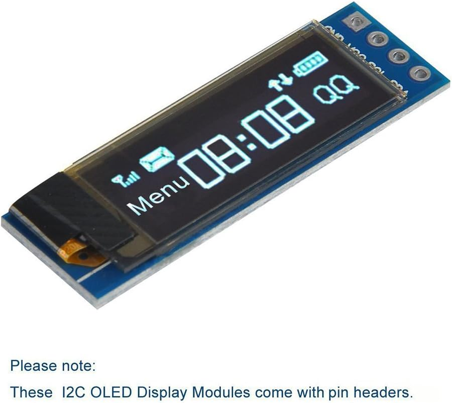 Hiletgo I2C OLED Display Module 0.91" IIC I2C Serial OLED LCD Display SSD1306 128X32 Blue I2C OLED Screen Driver DC 3.3V/5V AVR PIC STM32 Arduino image number 6