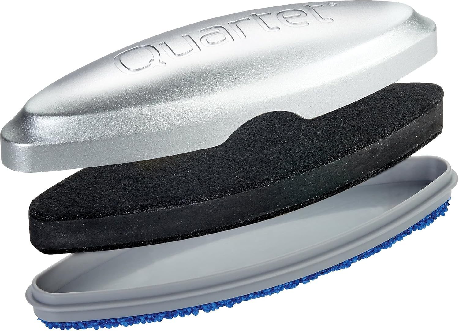 Quartet Glass Whiteboard Eraser, Premium, Magnetic, 3-In-1, 6-1/2"X1-3/8, Silver (SFEB3) image number 4