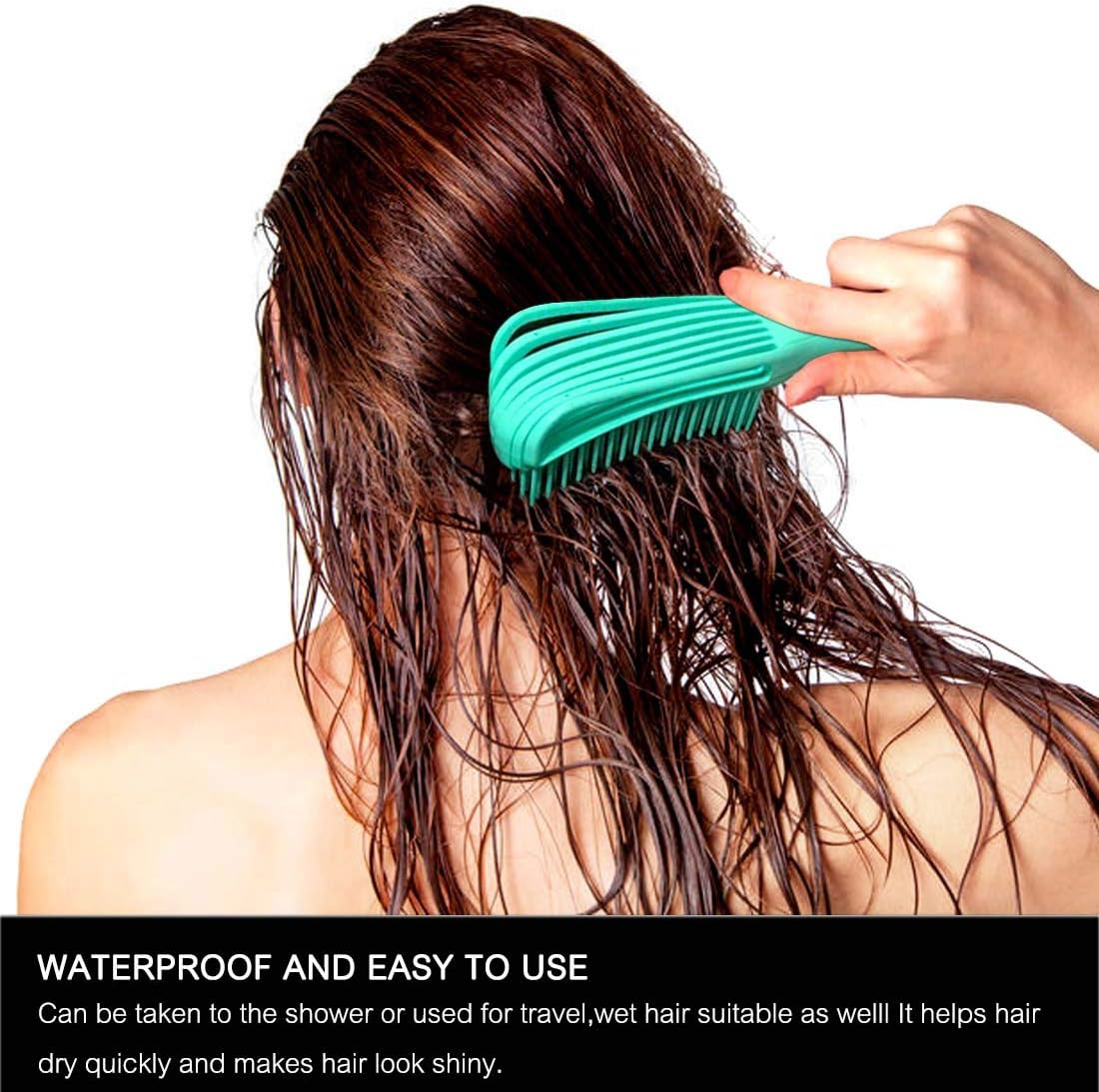 (2 Pcs, Pink-Black) - Detangling Brush for Afro America/African Hair Textured 3A to 4C Kinky Wavy/Curly/Coily/Wet/Dry/Oil/Thick/Long Hair, Knots Detangler Scalp Massage Comb Hair Detangler for Women (2 Pcs, Pink-Black) image number 1