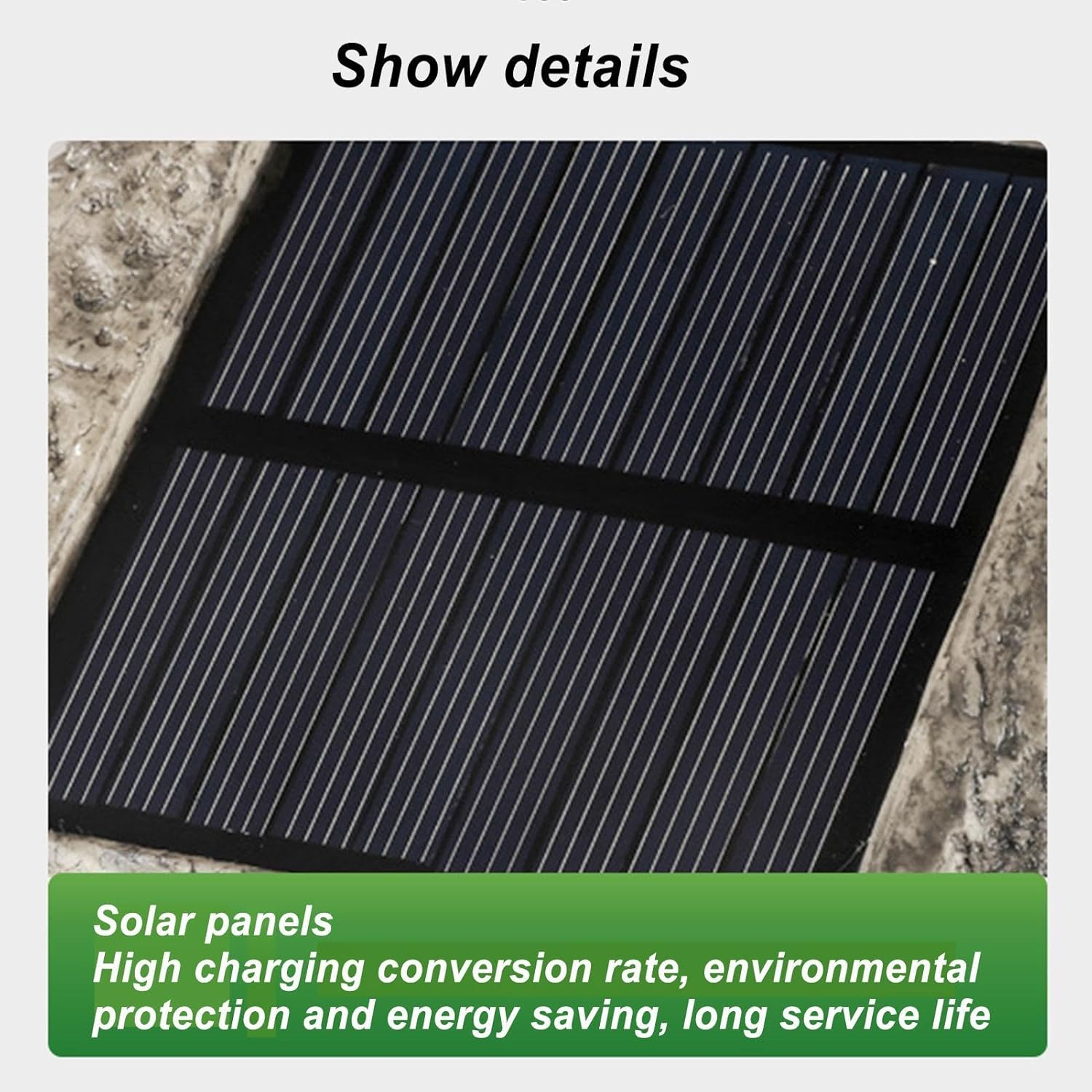 Solar Spotlight Outdoor Rock - Outdoor Solar Spot Garden Lights - Garden Decoration, Waterproof Solar Landscape Lighting for Yard Lawn Patio Pathway - Dark Grey image number 5