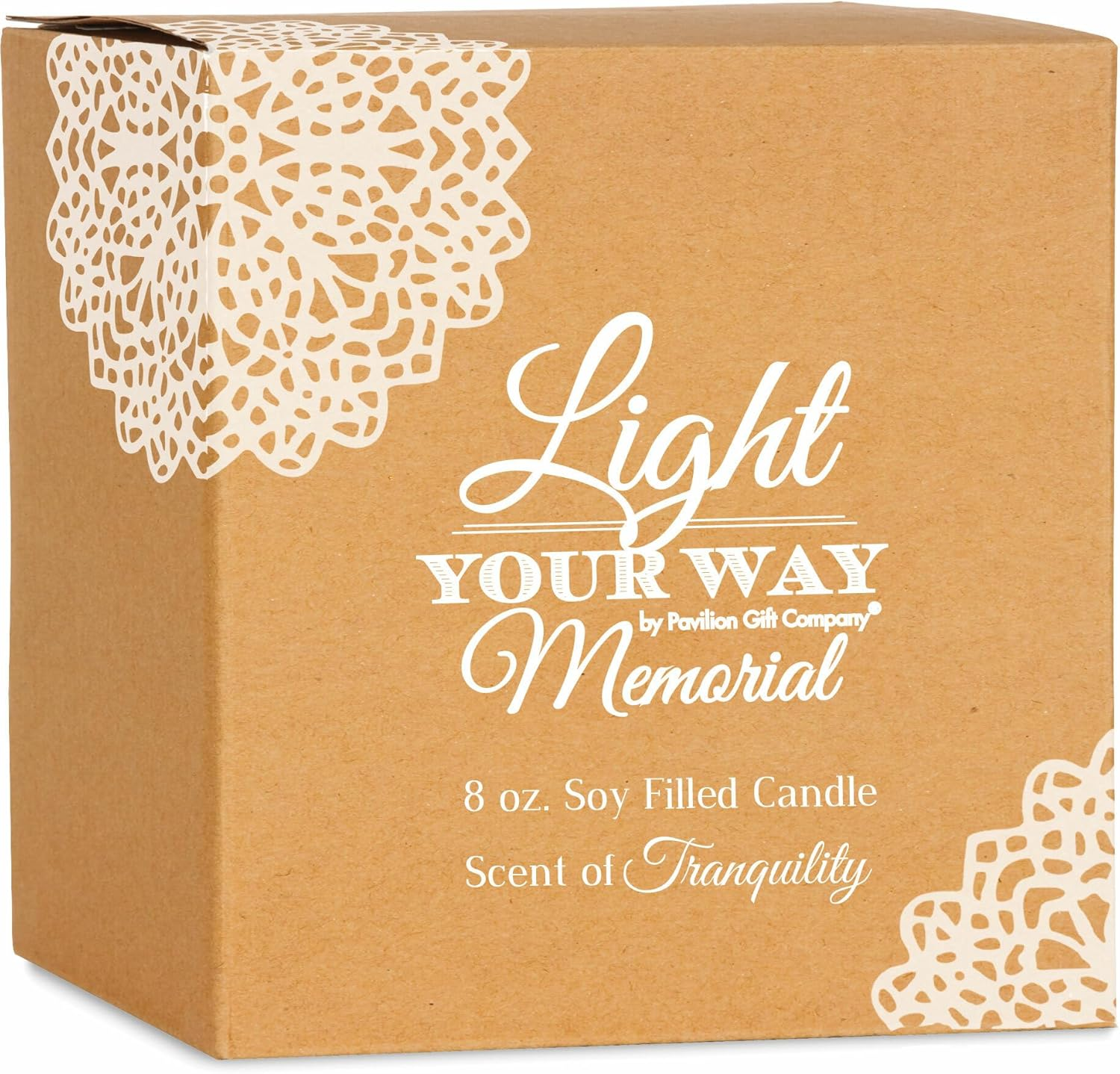 Light Your Way Memorial 19175 in Memory Loved Ones Shine Ceramic Soy Wax Candle image number 5
