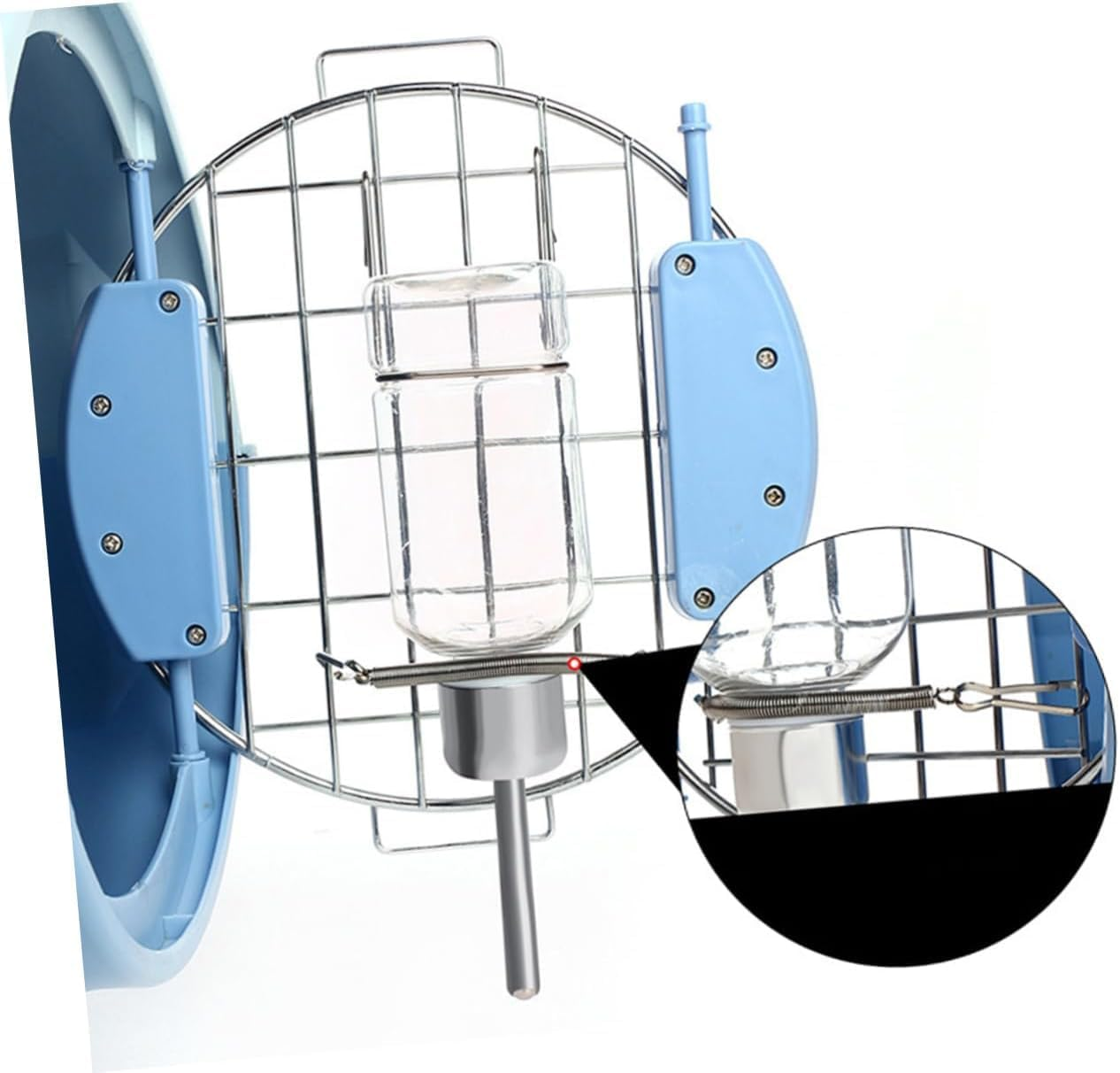 Liyquint Guinea Pig Water Bottle No Drip, 350Ml Plastic Small Animal Cage Water Dispenser for Rabbits, Chinchillas, Ferrets - Leak-Proof Hanging Drinking Bottle for Pet Cages (1) image number 1