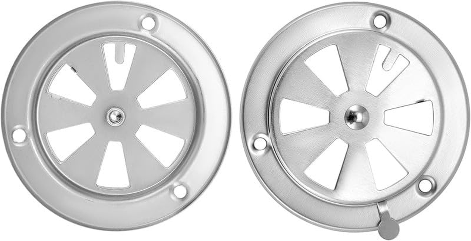 Smoker Lip Vent Damper Air Vent Outdoor Dryer BBQ Vent,Dryer Smoker Lip Vent Damper Dryer Vent,Smoker Air Vent Air Vent Outdoor Dryer BBQ Vent,Stainless Steel Grill Damper for Increased Airflow