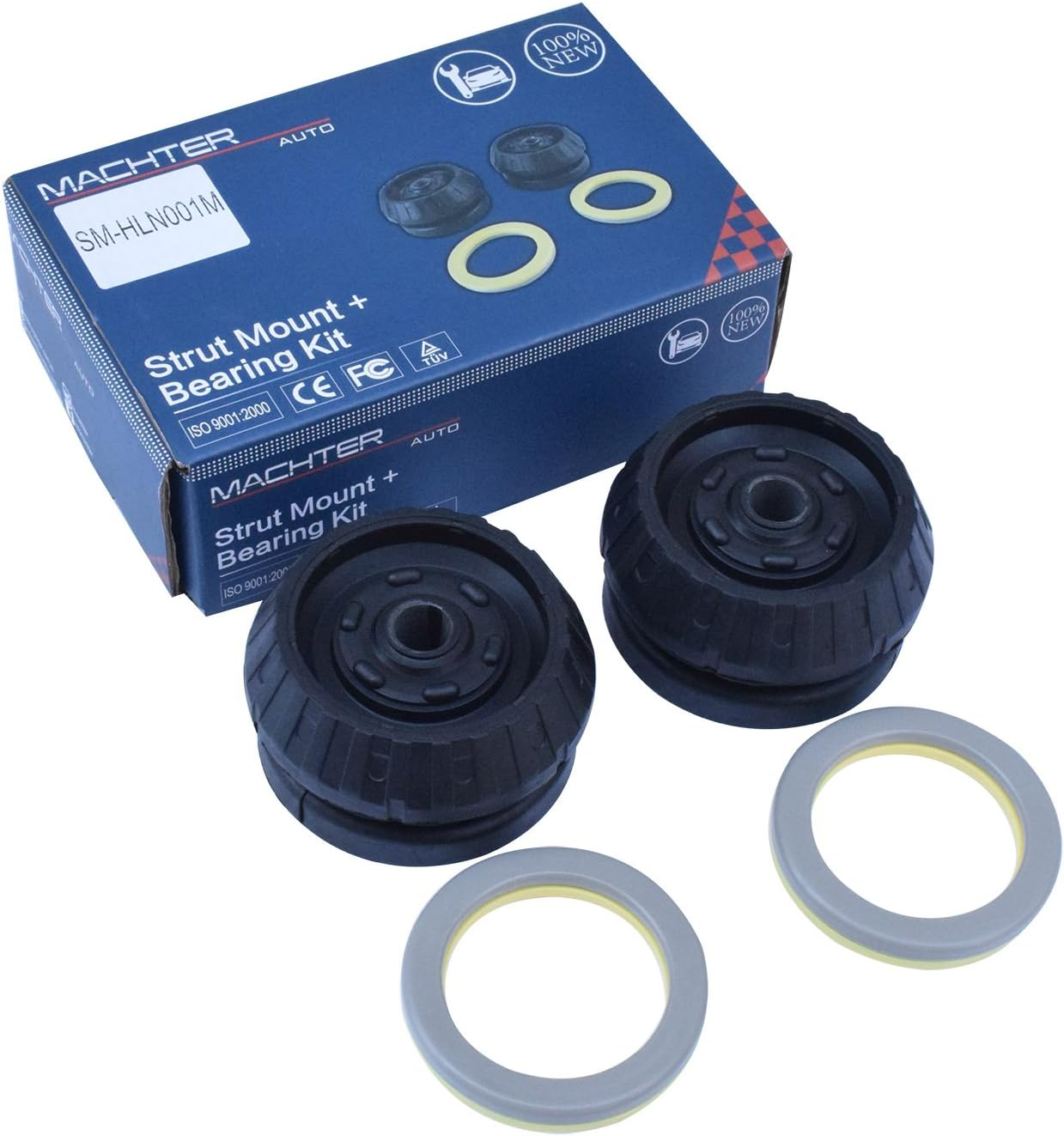 Pair Front Rubber Top Strut Mount Bearing Kit Fit Holden Commodore VT VX VY VZ VE VF image number 2