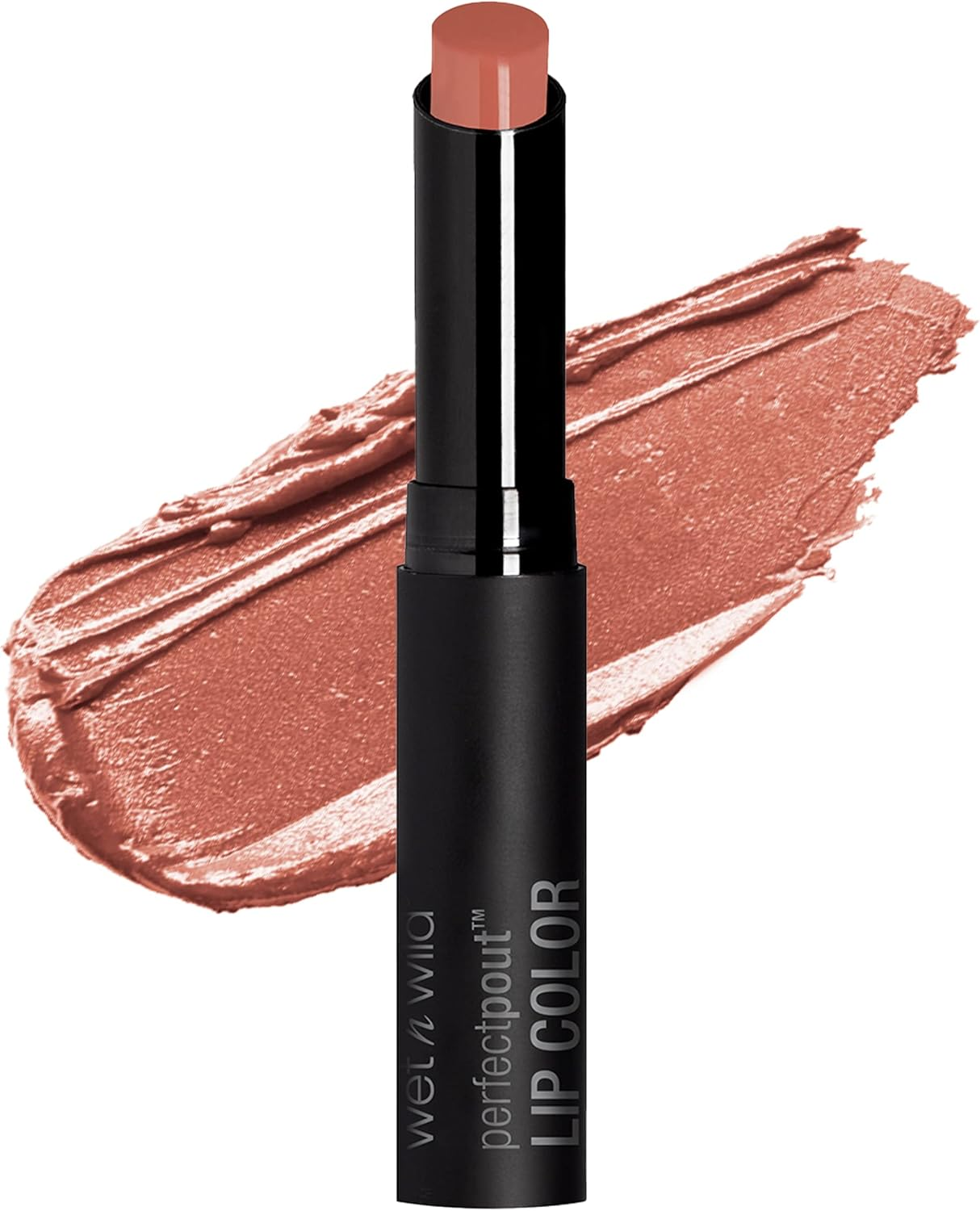 Wet N Wild Perfect Pout Lipstick, Dark Red 99% Chance of Wine, Vegan | Gluten-Free | Cruelty-Free | Lip Color, Lip Color
