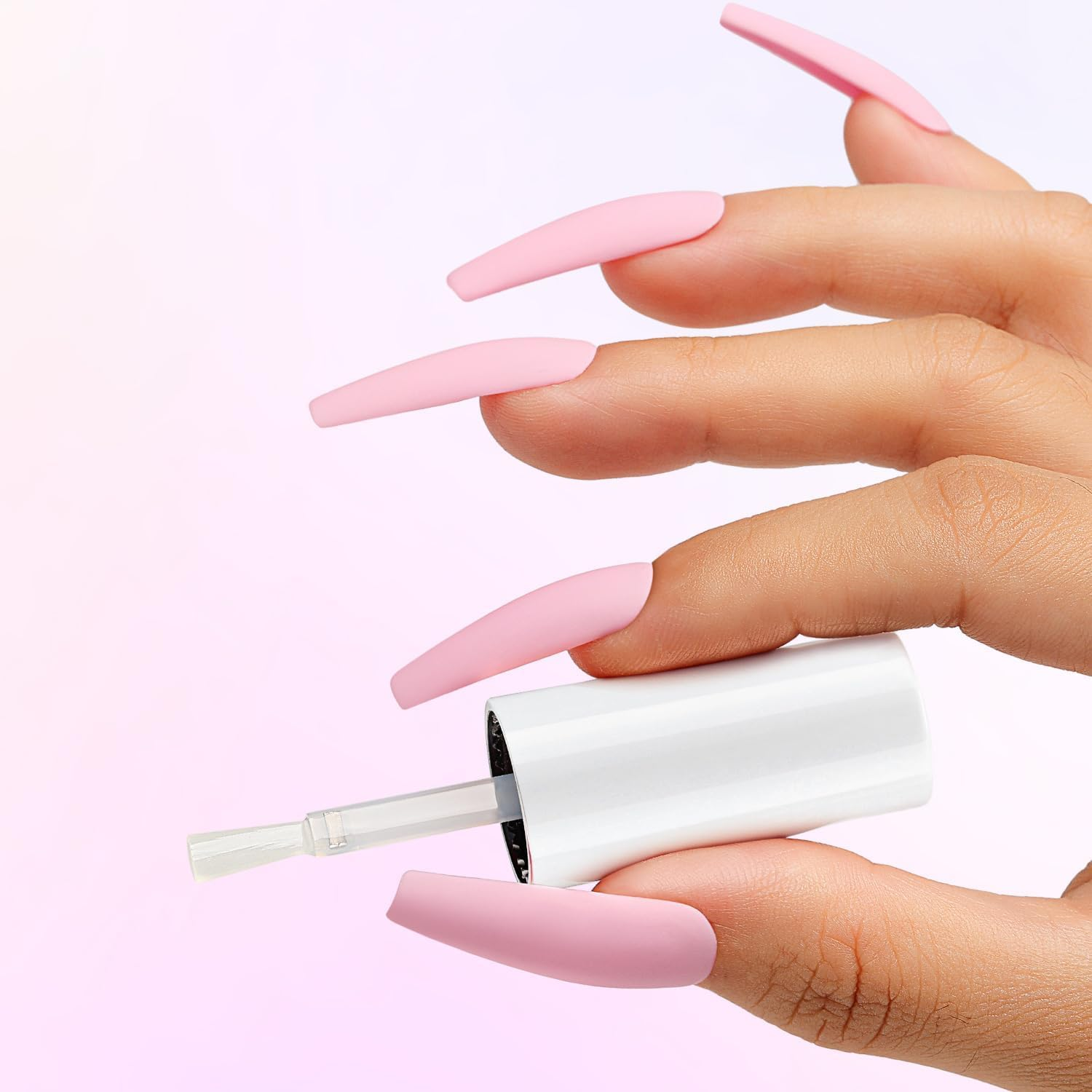 Nicedeco Gel No Wipe Matte Top Coat 15Ml Soak off Matte Finish Long Lasting DIY Home Nail Salon Cruelty-Free & Vegan image number 1