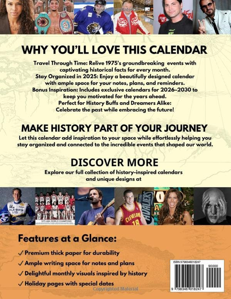 Timeless Connections 1975 Memories for Your 2025 Celebration: a Journey through Time &ndash; Milestones, Trivia & Future Dreams | for Birthdays, ... Gift for Those Born or Married in 1975