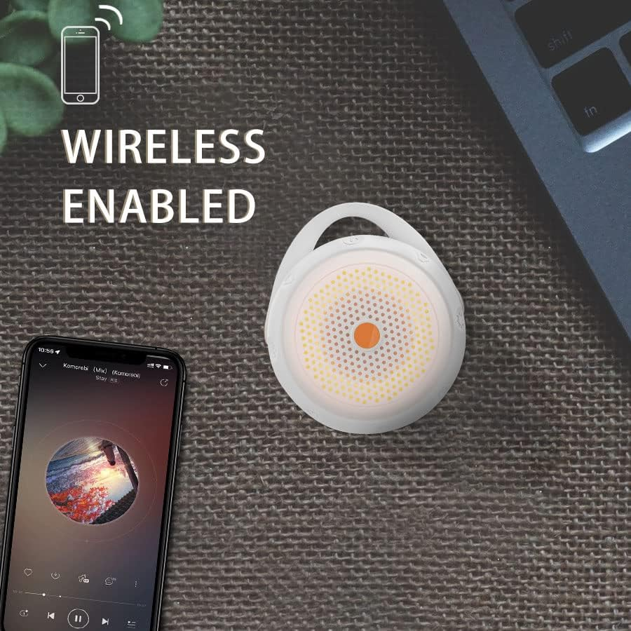 Portable Sound Machine Baby, Elesories USB Rechargeable Travel Baby Sound Machine with Nursery Night Light,12 Soothing Sounds,Child Lock, White Noise Machine Baby for Adults Kids Baby Sleeping image number 4