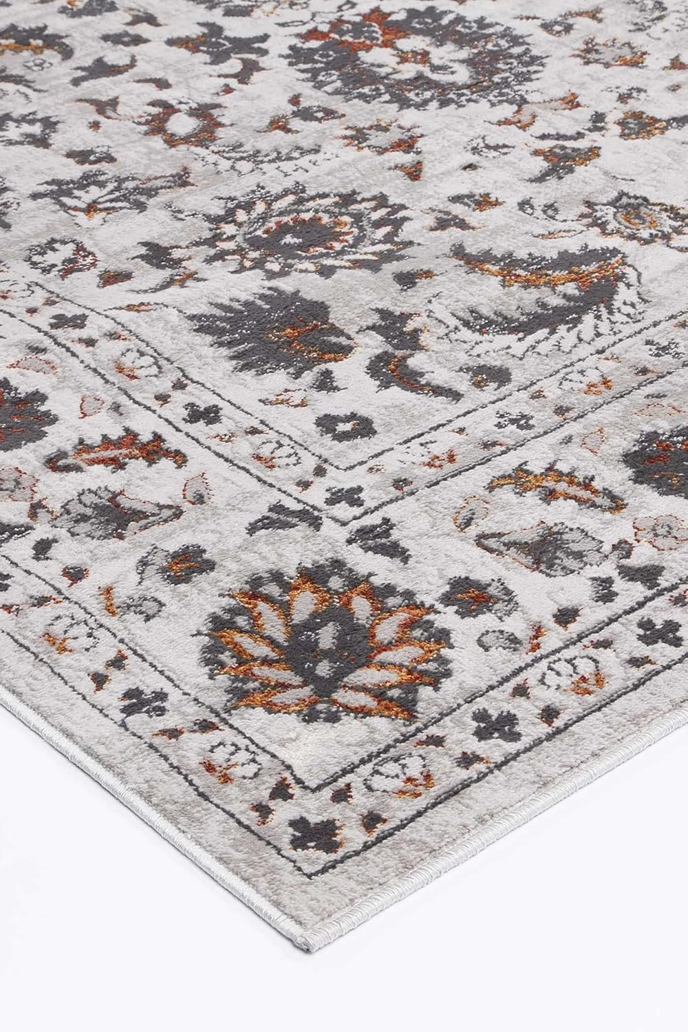 Lagos Floral Rug, 240 Cm X 330 Cm, Dark Grey image number 3