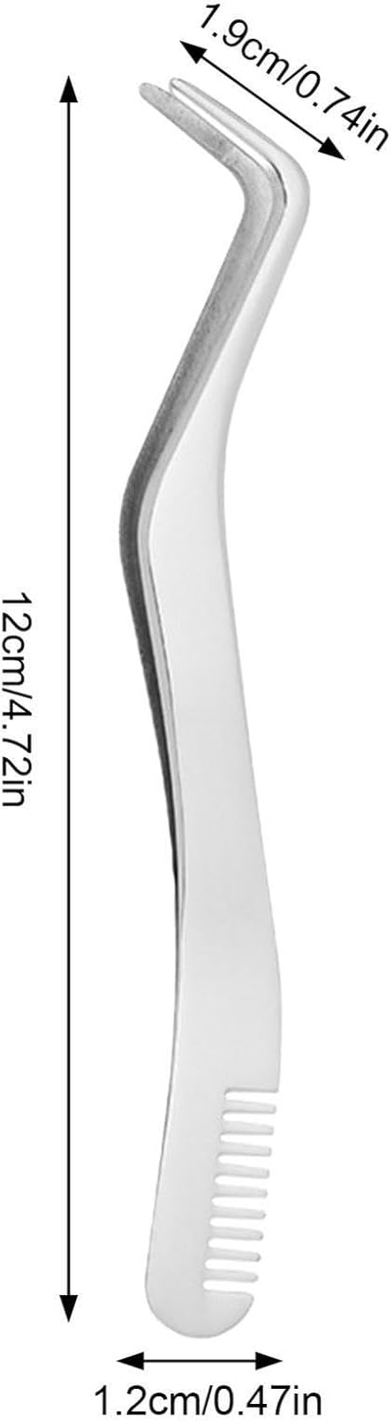 Curved Tweezers for Lashes - Stainless Steel Eyelash Extension Tweezer | Comb and Clusters | Lash Applicator Tool for Women | Eyelash Applicator Tool | Professional Eyelash Extension Tools - Colorful2 image number 7