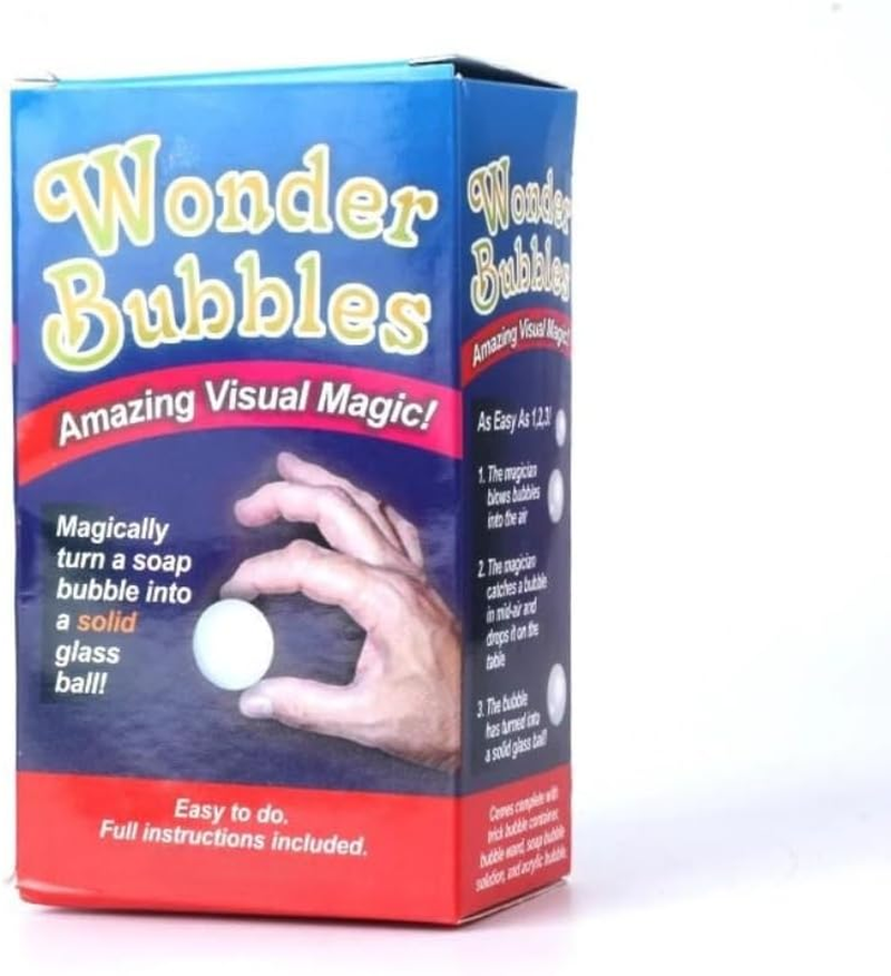 Milesmagic Magician&rsquo;S Wonder Bubbles Gimmick | Visually Turn Soap Bubble into Solid Glass Ball Illusion | for Real Close up Street or Stage Magic Trick