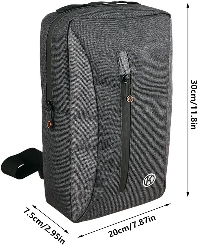 AIMALL Bicycle Handlebar Bag Mountain Bike Front Tube Bag Grey Oxford Fabric Folding Bike Cycling Storage Pouch 11.8In X 7.87In X 2.95In Magic Tape Strap Compact Equipment image number 1