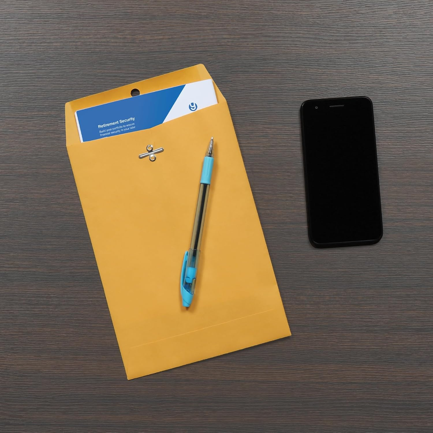 Quality Park 7 X 10 Clasp Envelopes, Clasp and Gummed Closures for Storing or Mailing, 28 Lb Kraft Paper, 100 per Box (QUA37868) image number 2