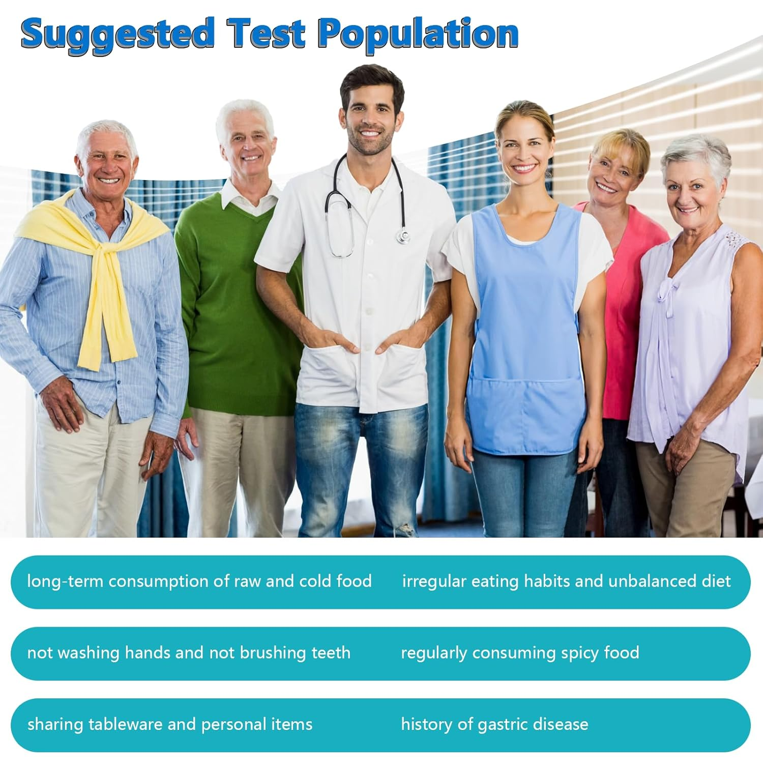 Helicobacter Pylori (H. Pylori) Home Test Kit - Fast and Accurate, 2 Tests Included, Self-Test at Home, Results in 10-15 Minutes, No Lab Visit Required &mdash; Model #11 image number 3