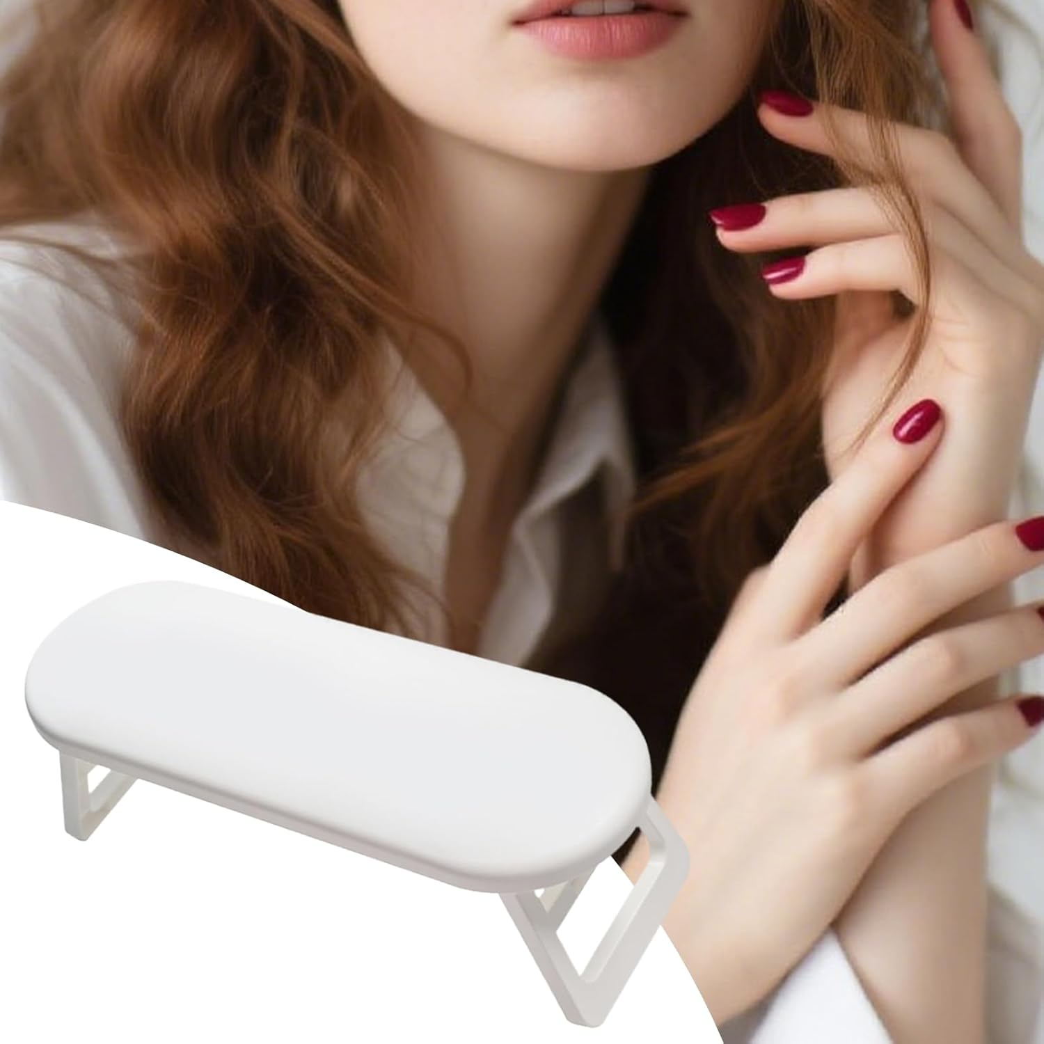 Nail Tech Arm Rest Foldable | Non-Slip Arm Cushion for Manicure,Portable Ergonomic Hand Rest for Home Outdoors Salon Work Station Beginners Manicure Pedicure image number 6