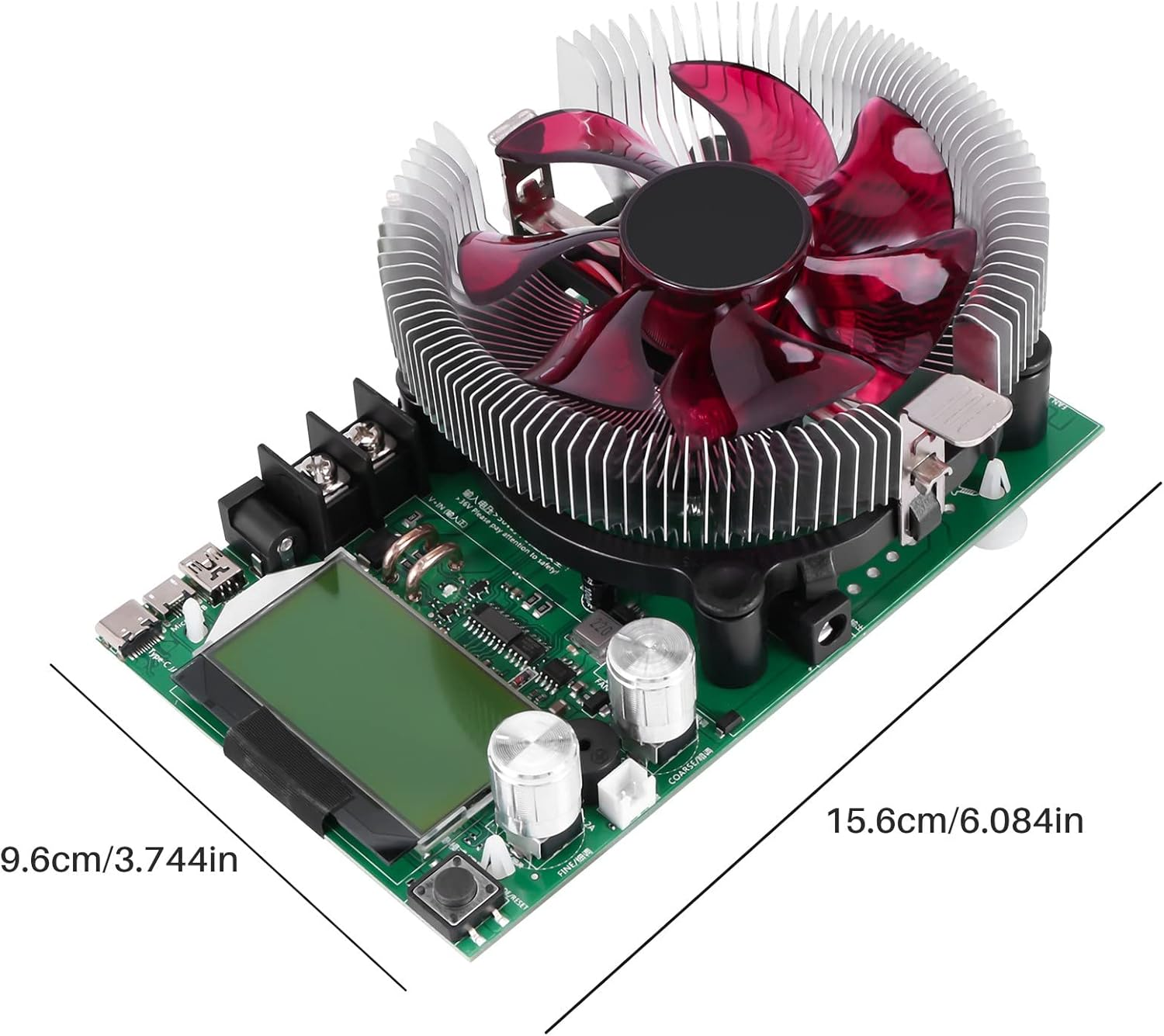 Electronic Load Tester 150W 20A Resistor Adjustable Constant Current Battery Capacity Tester Resistance Power Tester image number 6