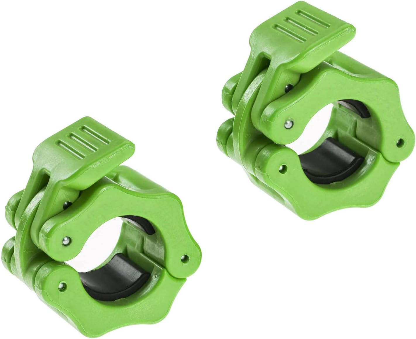 Leralsta Barbell Clamps 1 Inch, Exercise Collars 1"(25Mm) Quick Release Pair of Locking Collar Clips for Workout Weightlifting Fitness Training (Green) image number 2