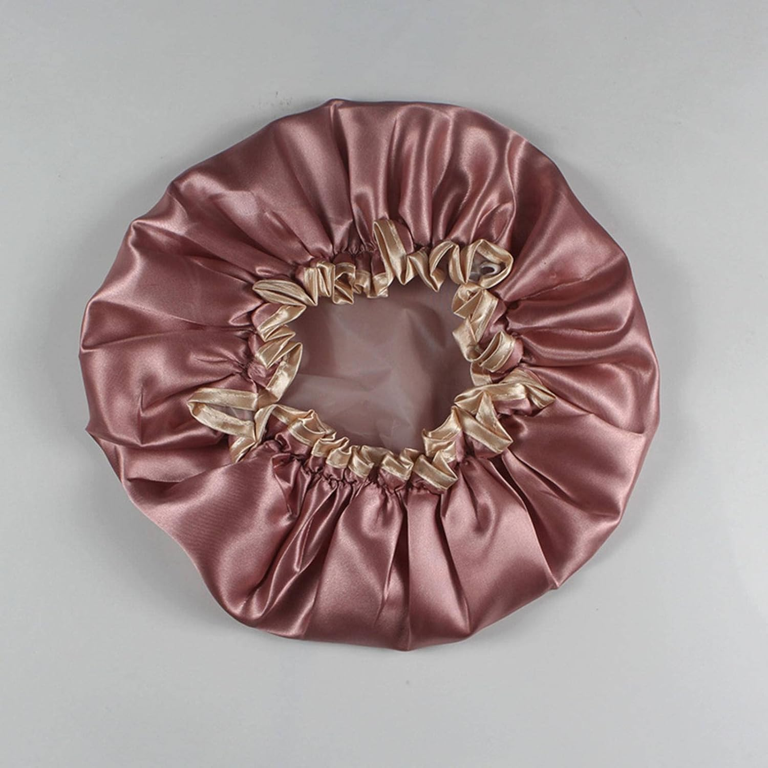 Affordable Luxury Style Product Women'S Double-Layer Thickened Waterproof Shower Cap Shower Cap Elastic image number 4