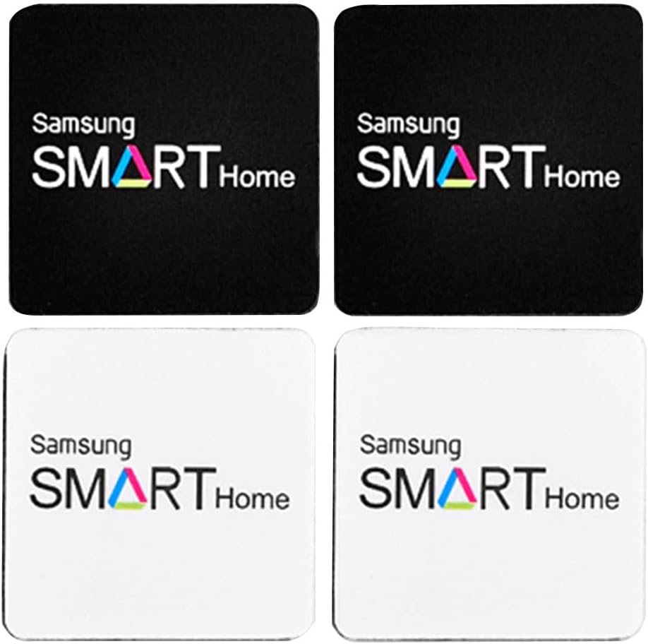 Samsung 4Pcs Genuine EZON Digital Door Lock RFID Sticky Key Tags, White, Modern Style, 13.56Mhz ISO14443 a Type, for Samsung Digital Door Locks image number 4