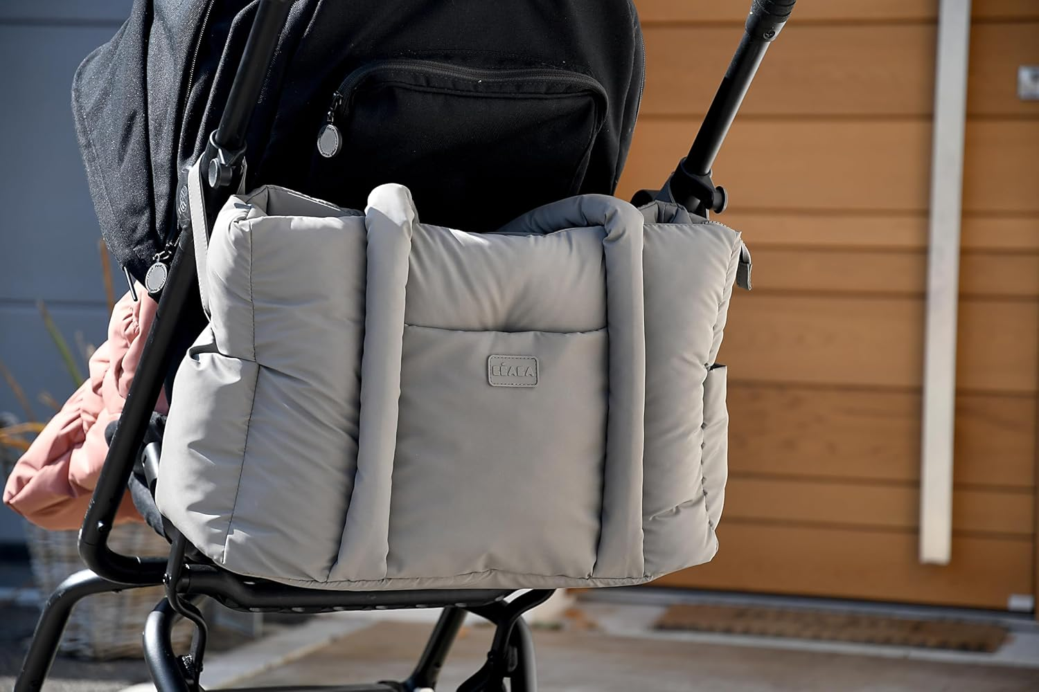 B&Eacute;ABA, Baby Diaper Bag, Multiple Compartments - Blue image number 6