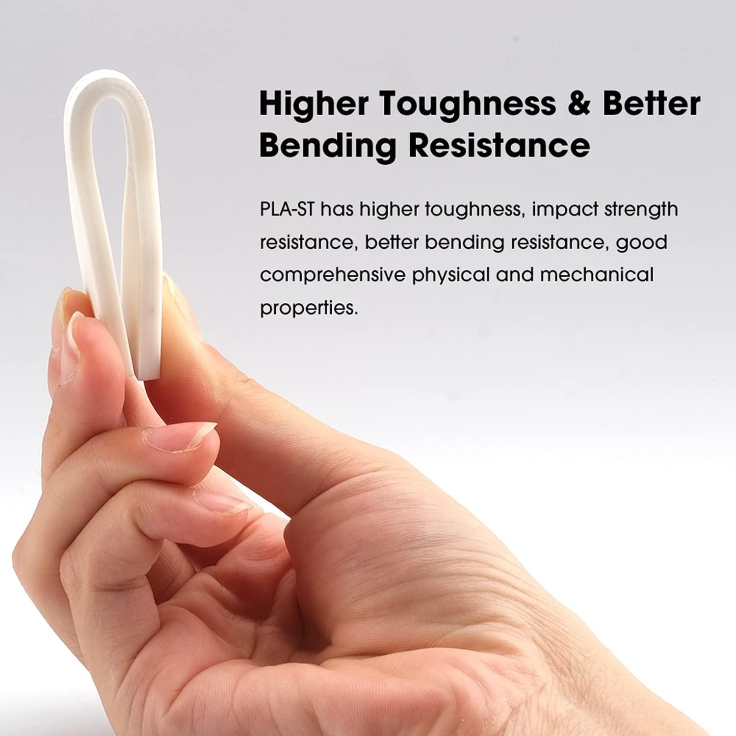 Esun 3D Printing Filament PLA Super Tough Spool 1.75Mm 1KG Dimensional Accuracy +/- 0.05Mm for 3D Printers,White - Grey image number 6