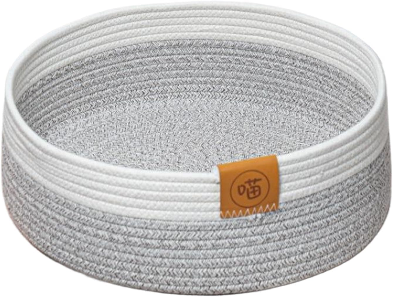 Cat Basket Bed Wicker Scratching Comfortable Woven Kitten Nesting Pad Woven Cat Bed Basket Woven Kitten Basket Cat, B, 40Cm