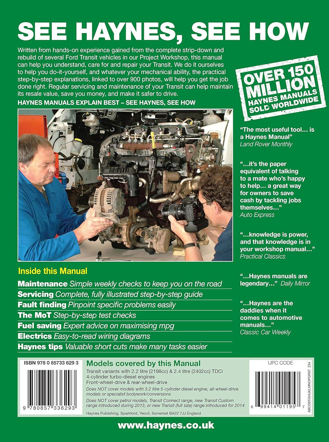 Ford Transit Diesel Service and Repair Manual: 41426 image number 1