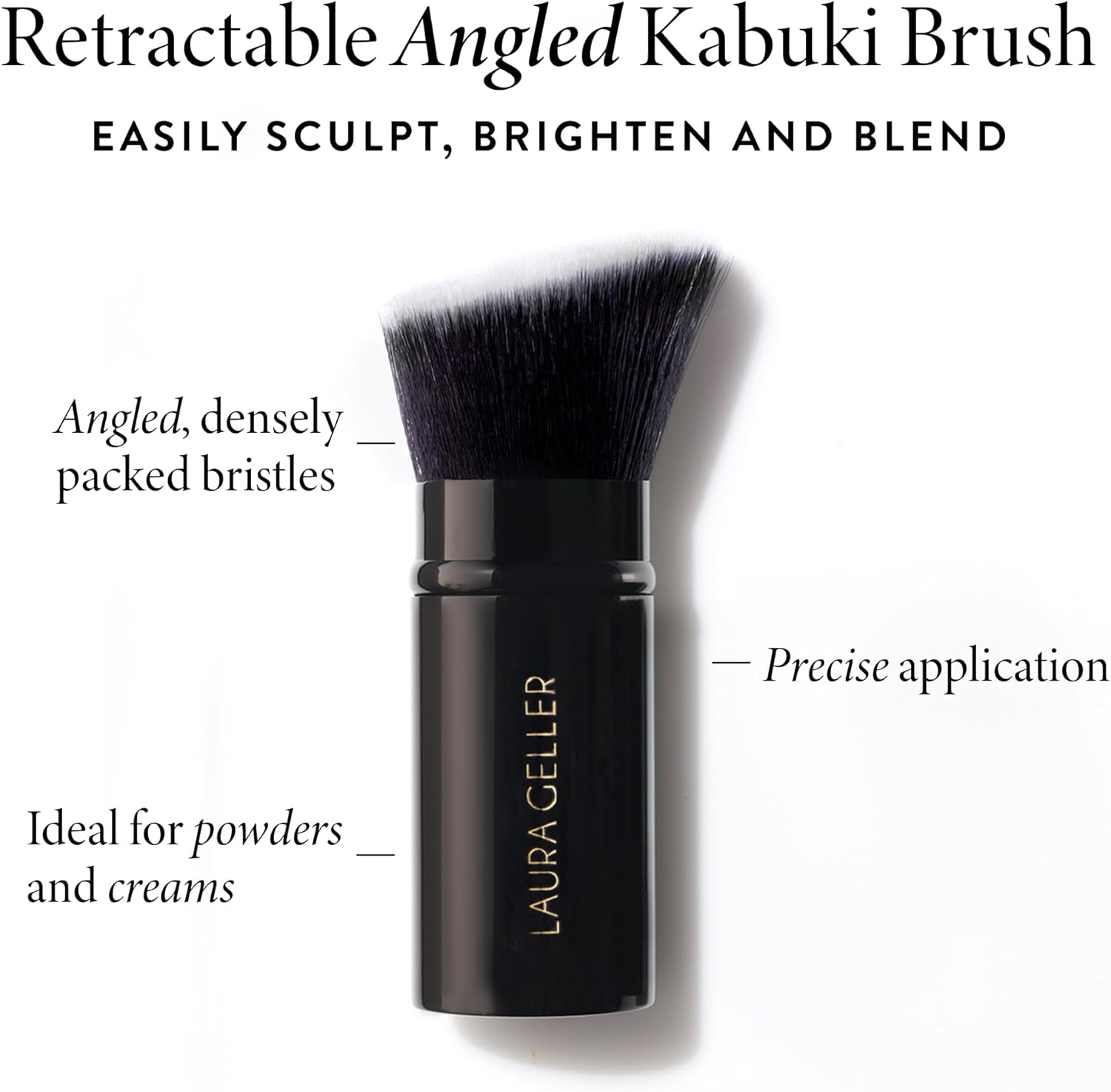 LAURA GELLER NEW YORK Ready-N-Radiant Kit (3 PC) - Baked Bronze-N-Brighten, Fair + Spackle Super-Size Skin Perfecting Primer, Champagne Glow + Retractable Angled Kabuki Brush - Bronze image number 4