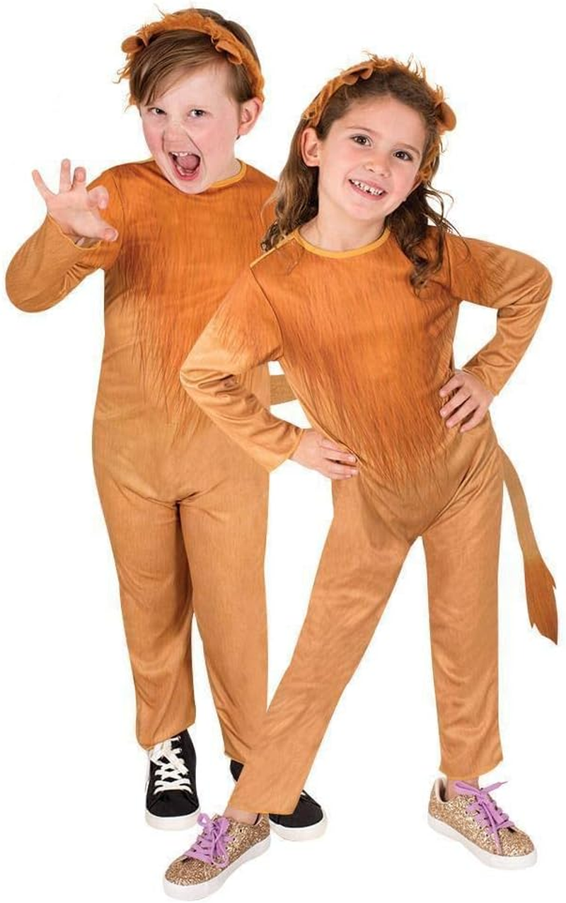 Rubie'S Lion Costume Child Unisex Printed Jumpsuit