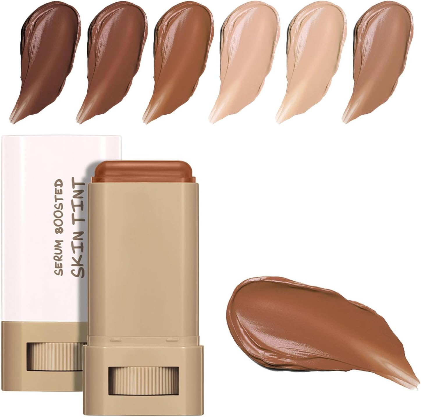 Serum Boosted Hydration Beauty Balm, Beauty Balm Serum Boosted Skin Tint, Skin Tint Stick, Foundation Face Stick for Women Hydrates (05#)
