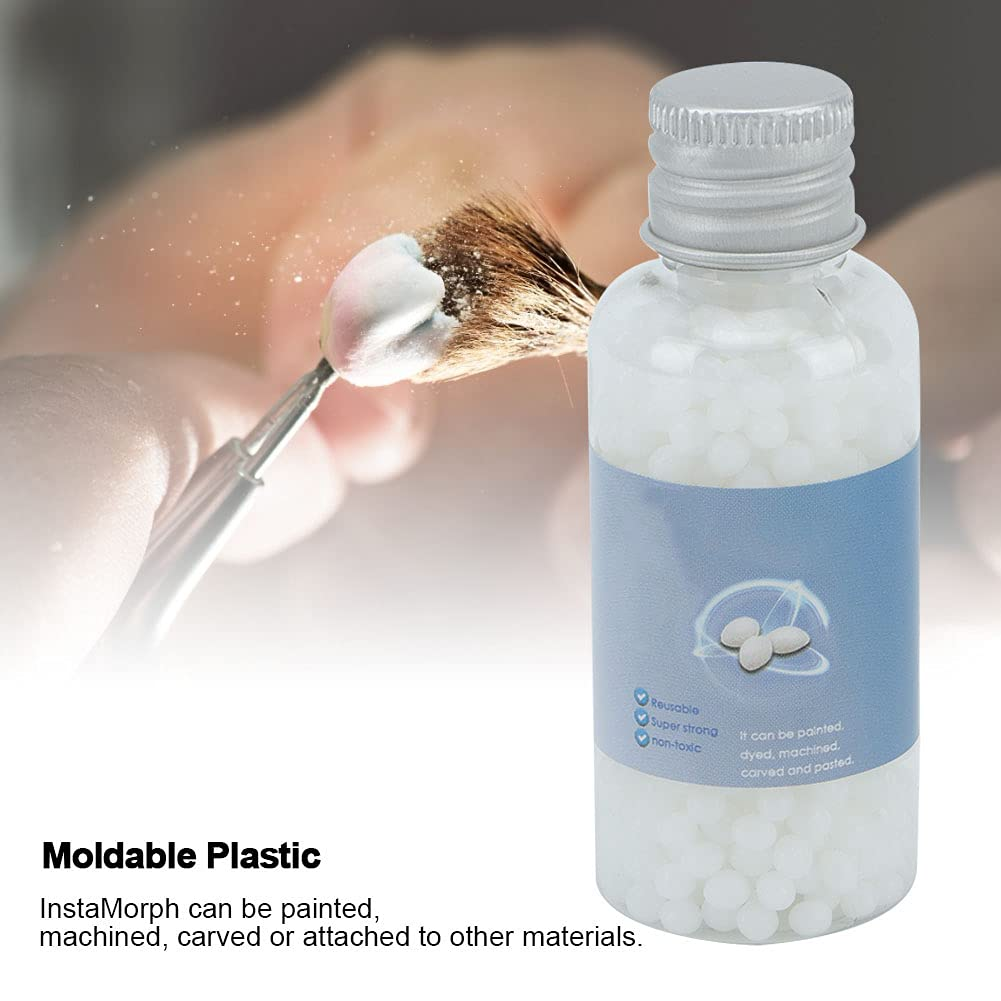 Omabeta 1PCS Reusable Polymorph Thermoplastic, 20G Moldable Plastic for DIY Art Crafts Festival Tools, Minutes Warm to Use,Polymorph Hand Mouldable Plastic image number 6