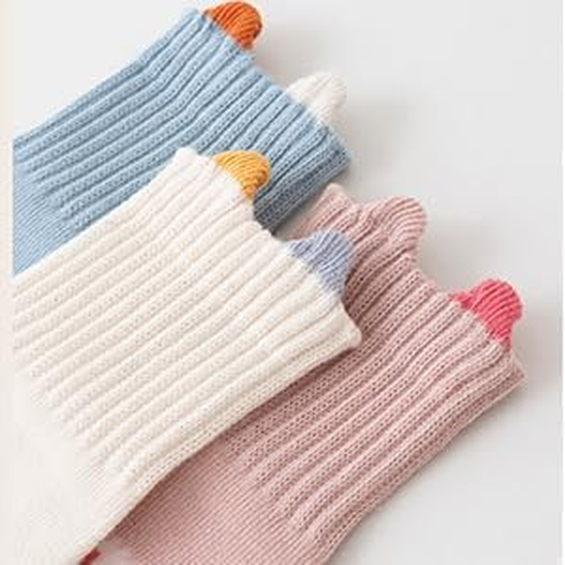 6 Pairs Baby Toddler Grip Socks Non Slip Crew Cute Seamless Cotton Ankle Socks for Baby Boys Girls Infants Kids S/M/L image number 5