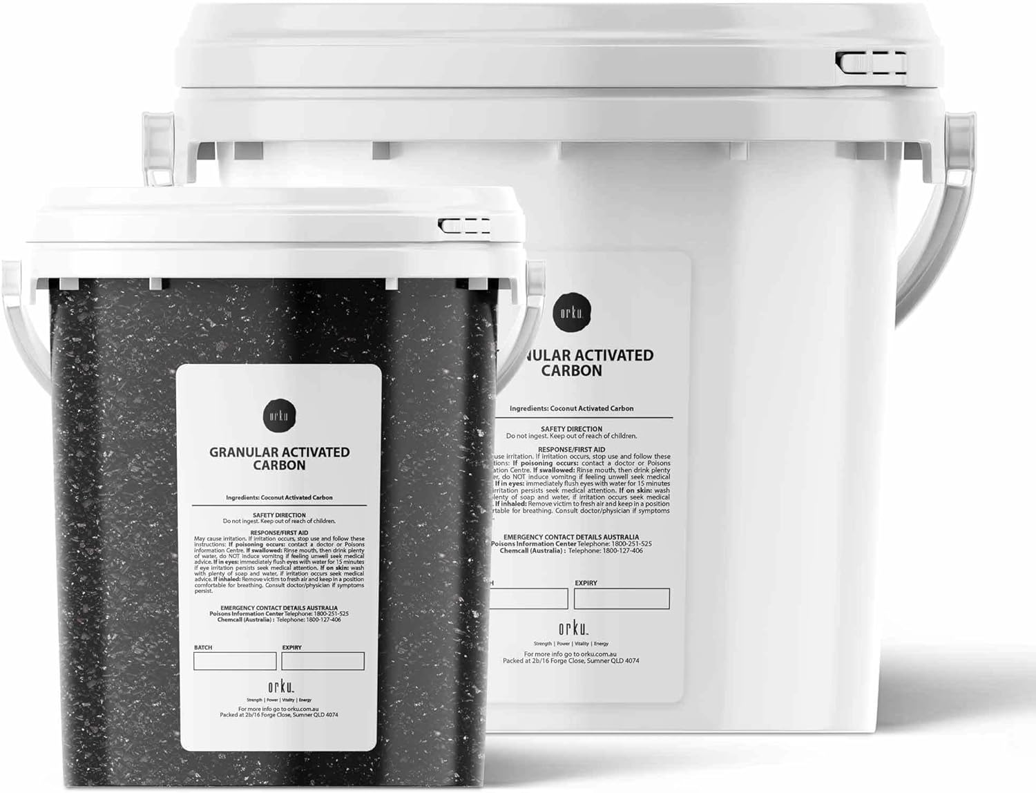 600G or 2.5Kg Bucket Granular Activated Carbon Tub GAC Coconut Shell Charcoal - Water Filtering Bulk image number 3