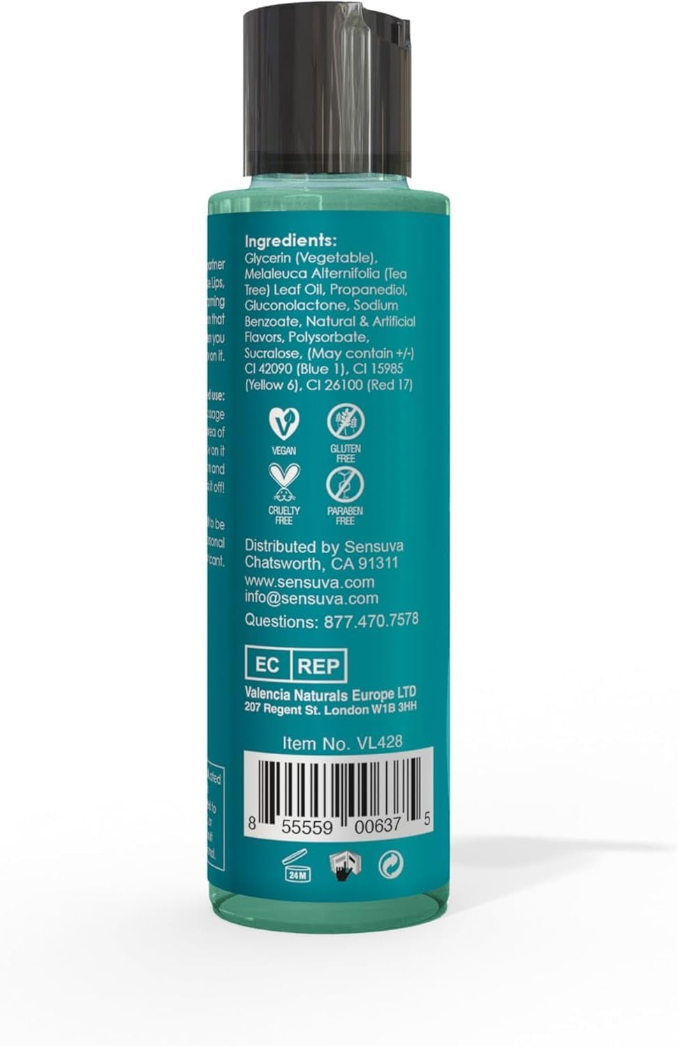 Sensuva Sizzle Lips Warming Gel Blueberry Ice Pop