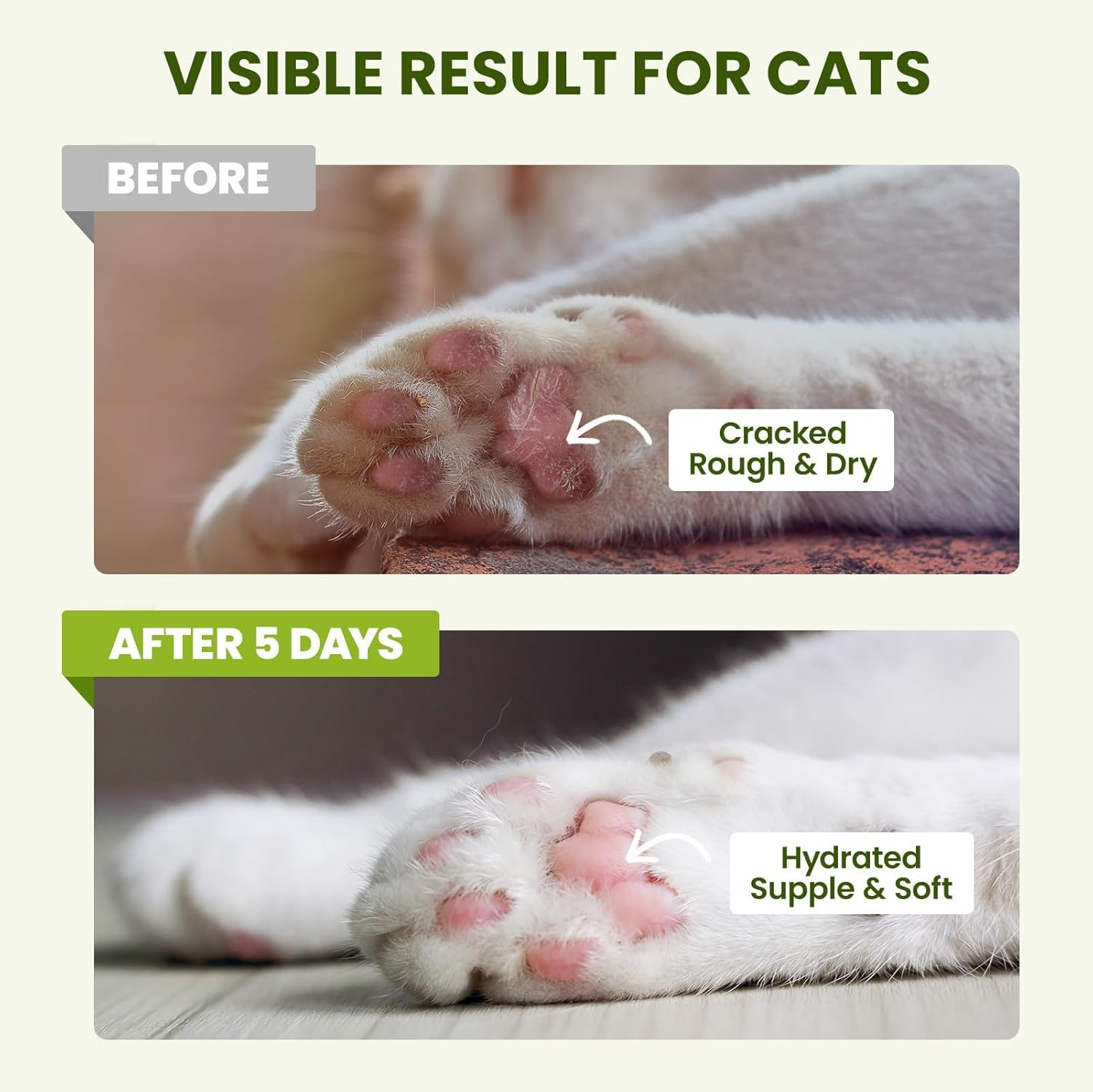 Pawsono Lick-Safe Dog Paw & Nose Balm with Coconut Oil | All-Natural Paw Cream & Wax for Dry, Cracked Pads & Snouts| Cat Moisturizer & Soother, Nose Butter for Bulldogs| Horse Hoof Care (60 G /2.1 Oz) image number 1