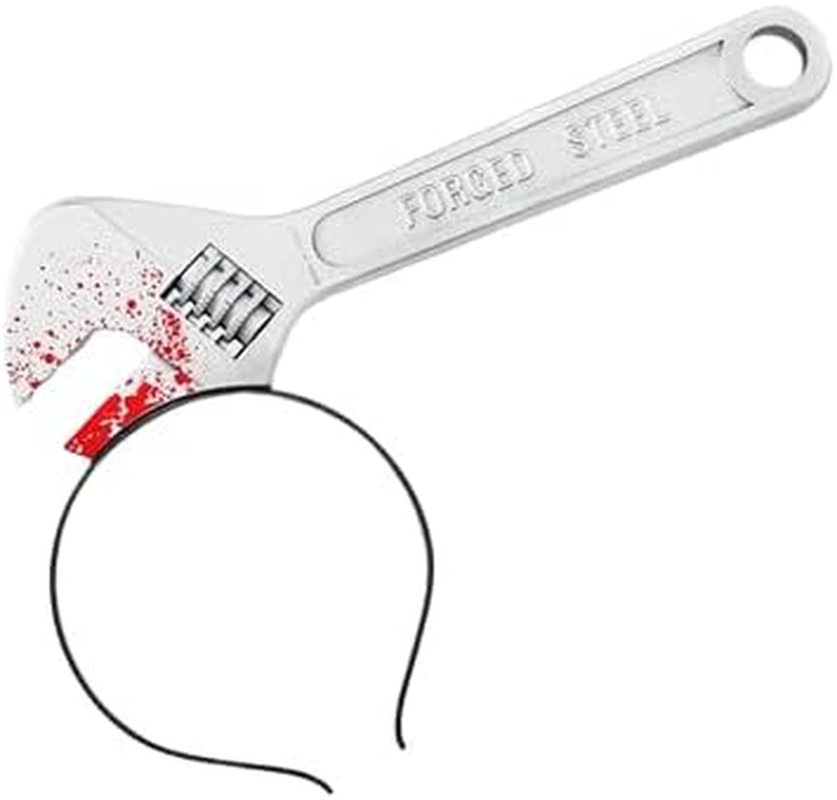 Boolavard Halloween Hair Hoop Horror Blood Fake Ax Saws Knife Gothic Headband Prop Decor