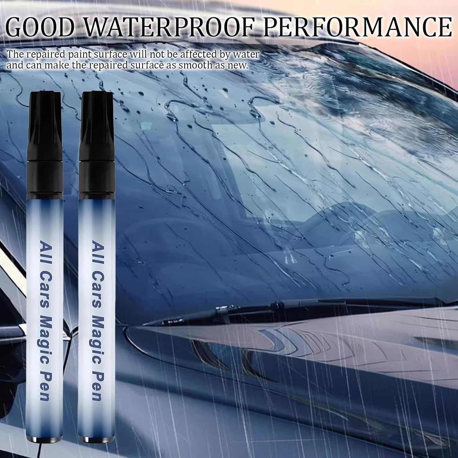 2 Pcs Professional Car Scratch Remover Pen, Easy to Use Touch up Paint Pen for Quick Fix, All Cars Magic Pen for Car Scratch Repair image number 6