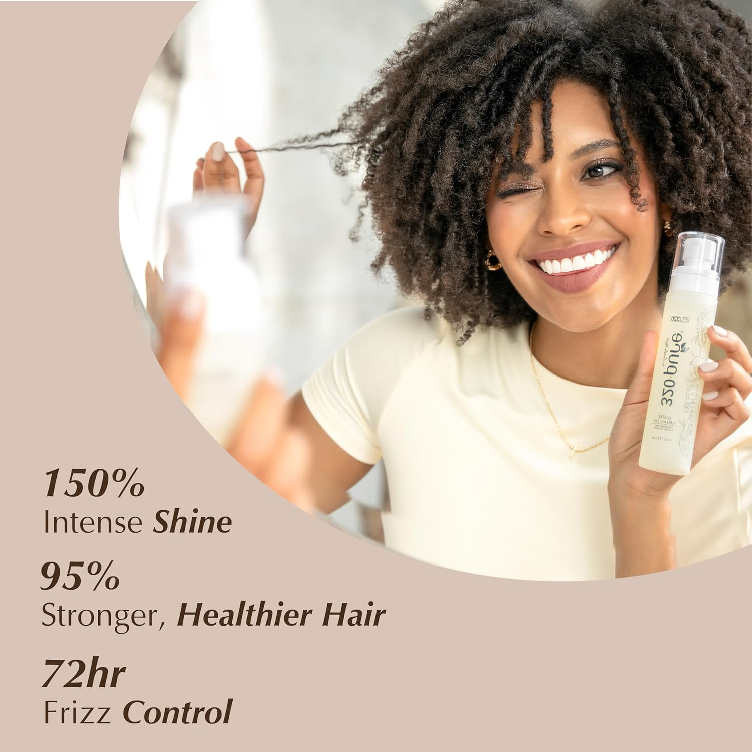 Rev320 Lustre Argan Oil - Professional Grade Styling Oil - Protects Hair from Heat Damage - Frizz Control - Color Protector (4Oz) image number 4