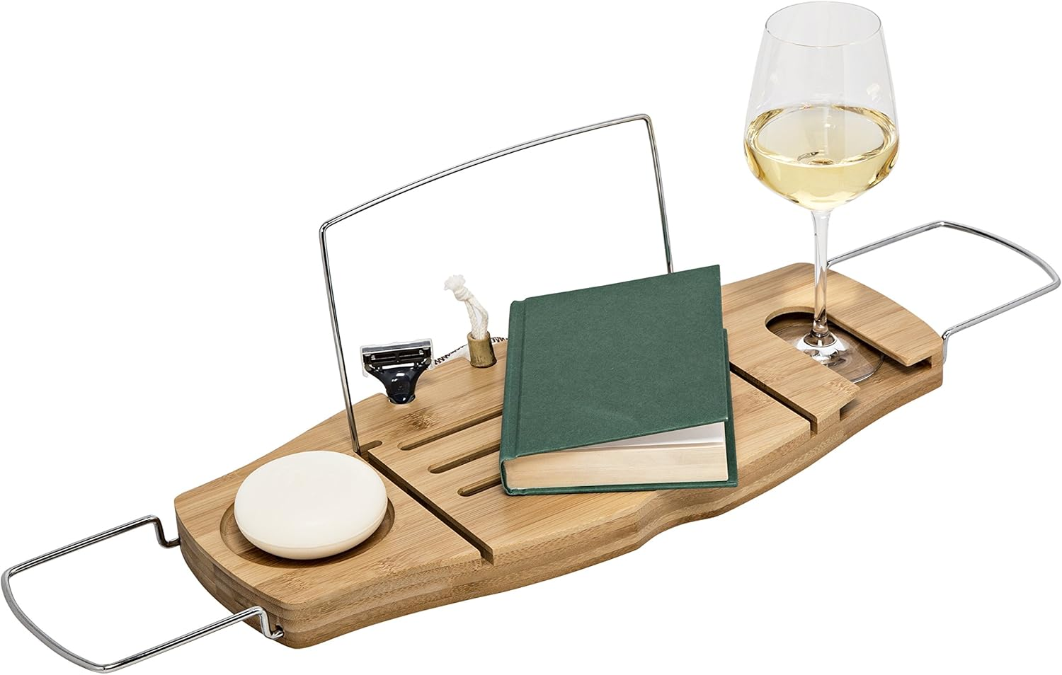 Honey-Can-Do BTH-06899 Bamboo Bath Caddy image number 1