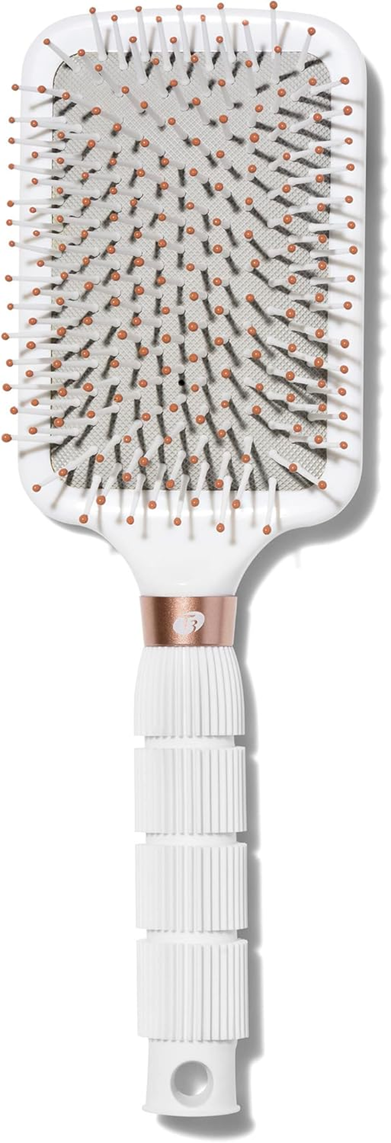 T3 Smooth Paddle Brush | Cushioned Body and Wide Flat Base for Gentle Styling | Heat Resistant Bristles image number 1
